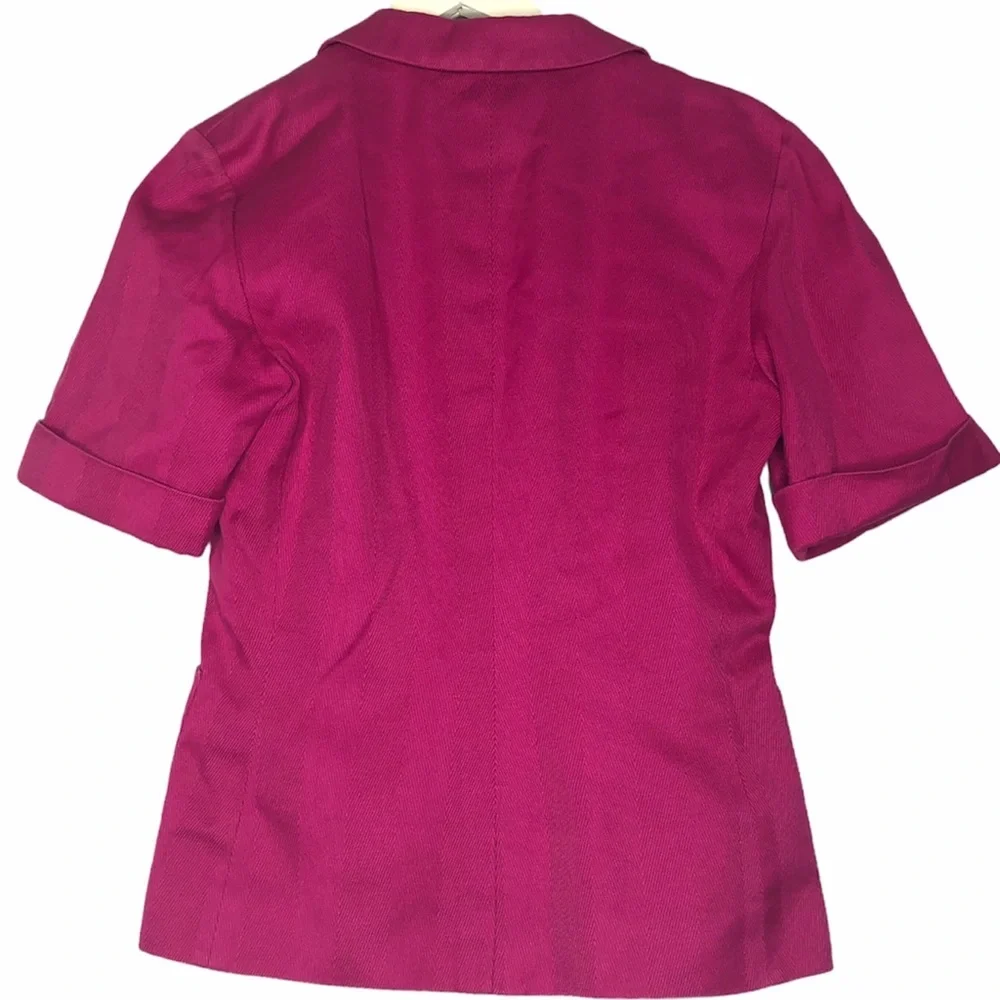 YSL Vintage Cropped Blazer Jacket Pink Size 6